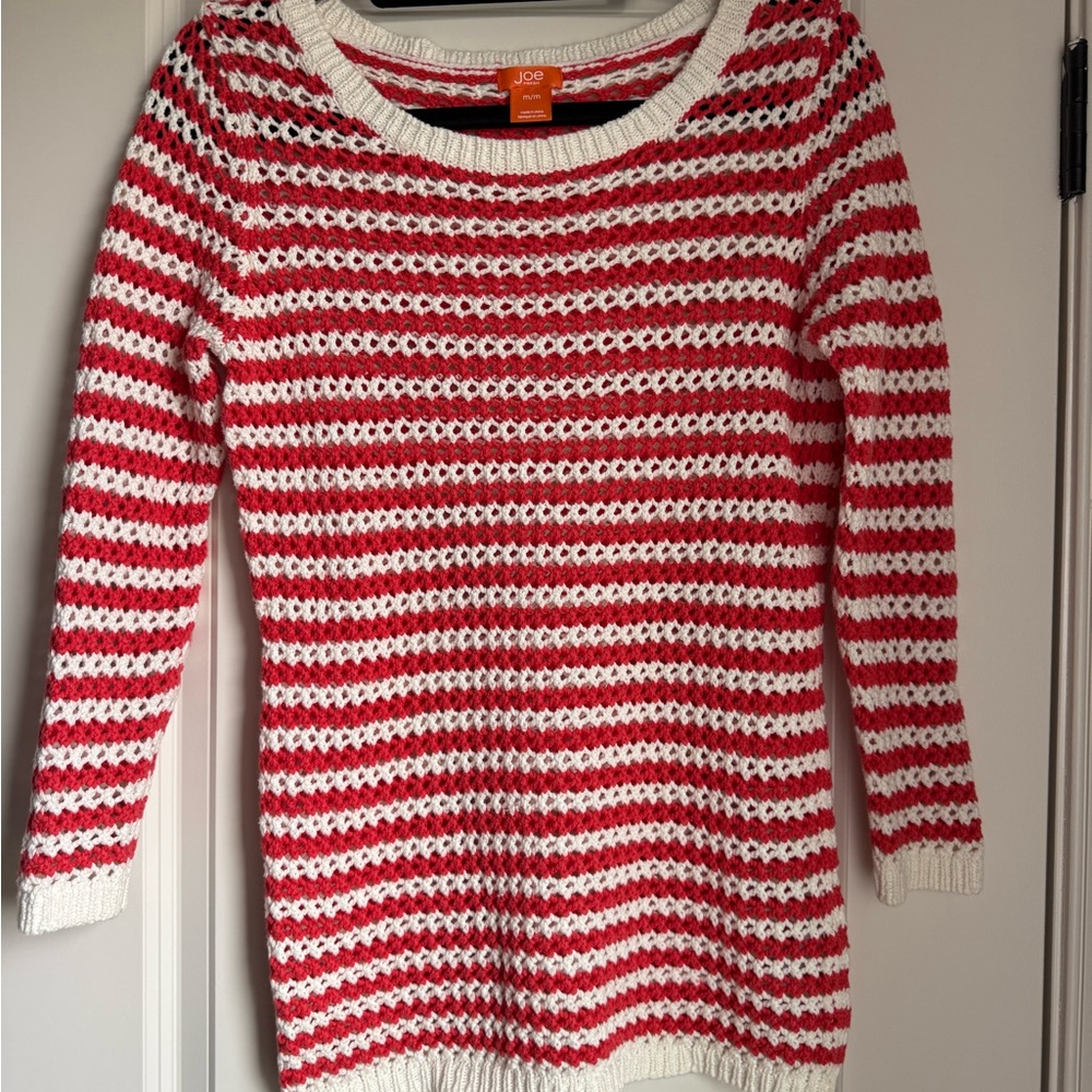 Striped Red and White Sweater
